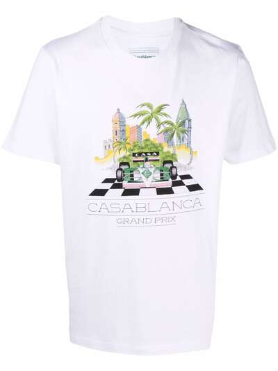 Casablanca футболка с принтом Finish Line