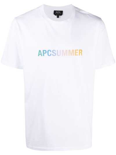 A.P.C. футболка с графичным принтом