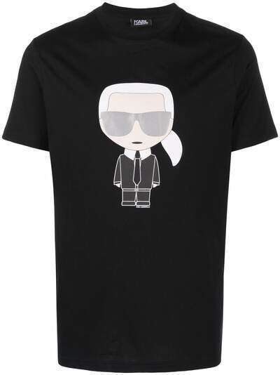 Karl Lagerfeld футболка Ikonik с круглым вырезом