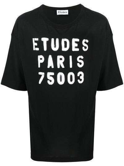 Etudes футболка оверсайз с логотипом