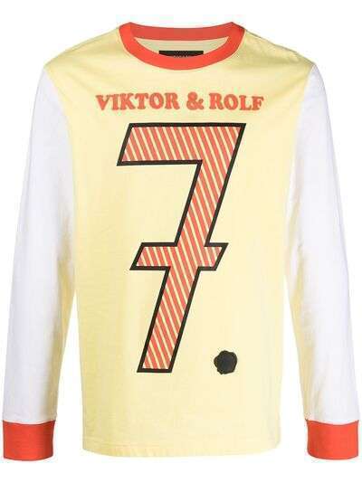 Viktor & Rolf футболка с длинными рукавами и графичным принтом