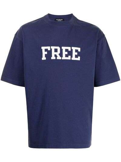 Balenciaga футболка с аппликацией Free