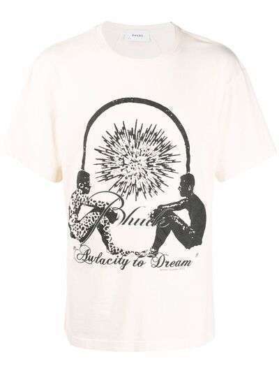 Rhude футболка с принтом Audacity to Dream