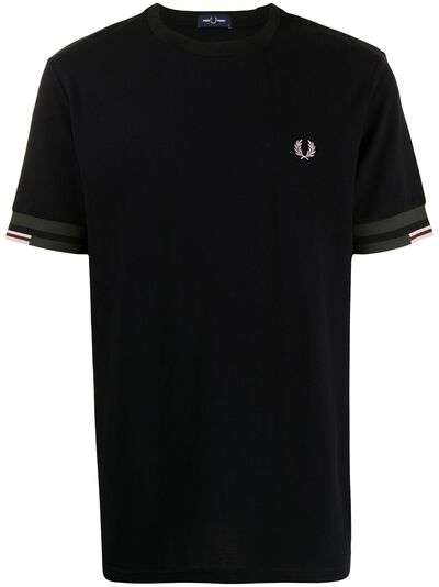 FRED PERRY футболка с вышивкой