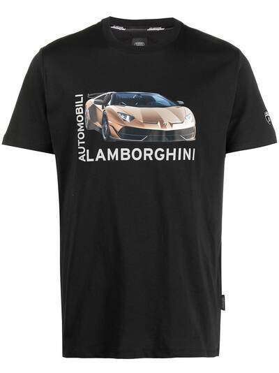 Automobili Lamborghini футболка с логотипом и принтом