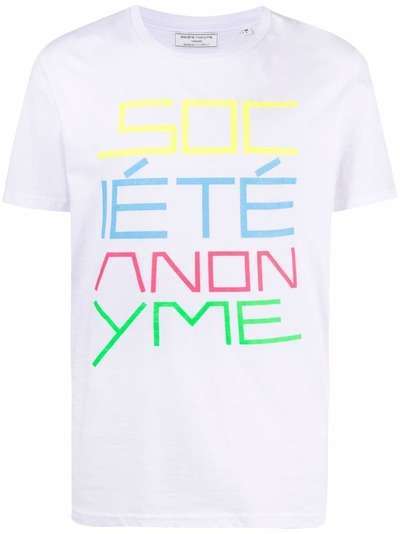 Société Anonyme футболка с надписью