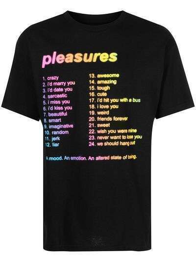 Pleasures Mood-print short-sleeved T-shirt