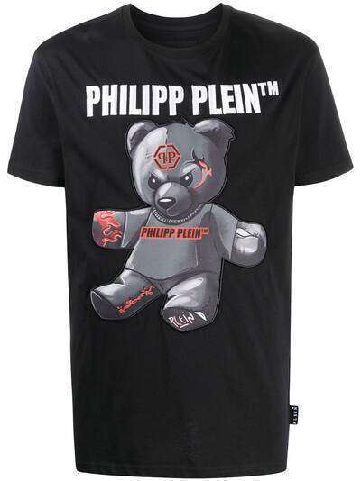 Philipp Plein футболка Teddy Bear с вышивкой