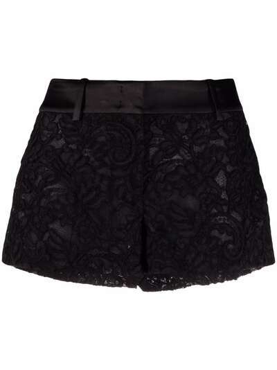Ermanno Scervino lace-patterned mini shorts