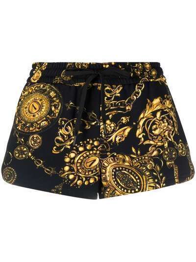 Versace Jeans Couture Regalia Baroque-print cotton shorts