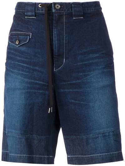 Maison Mihara Yasuhiro джинсовые шорты на резинке