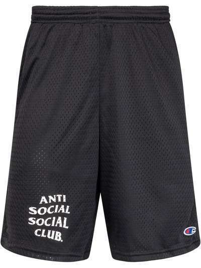 Anti Social Social Club шорты Sports из коллаборации с Champion