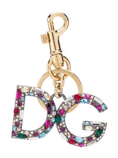Dolce & Gabbana брелок с декорированным логотипом DG