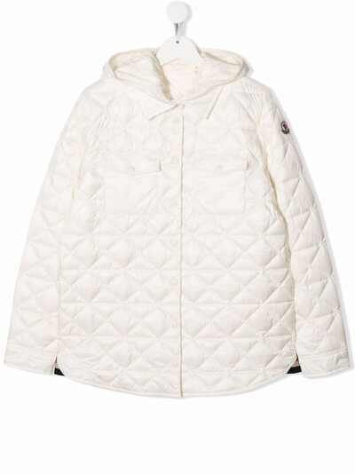 Moncler Enfant пуховик на молнии с капюшоном