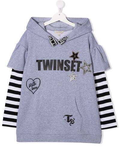 TWINSET Kids худи с логотипом