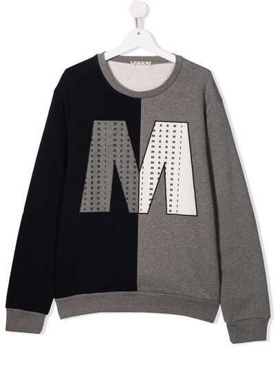 Marni Kids толстовка в стиле колор-блок