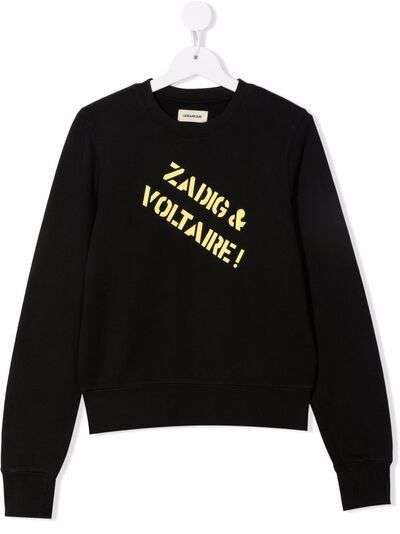 Zadig & Voltaire Kids толстовка с логотипом