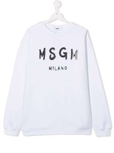 MSGM Kids logo-print sweatshirt
