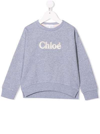 Chloé Kids свитер с вышитым логотипом