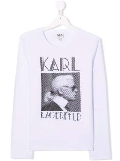 Karl Lagerfeld Kids футболка Ikonink Karl с длинными рукавами