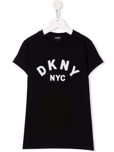 Dkny Kids футболка с пайетками