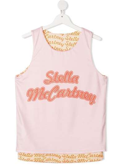 Stella McCartney Kids топ без рукавов с логотипом