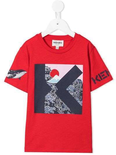 Kenzo Kids футболка с графичным принтом