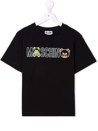 Moschino Kids футболка с логотипом