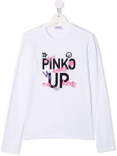 Pinko Kids футболка с графичным принтом