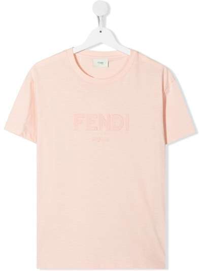 Fendi Kids футболка с логотипом