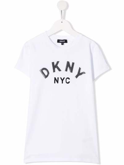 Dkny Kids футболка из органического хлопка с логотипом