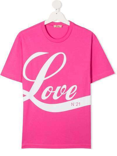 Nº21 Kids футболка Love с круглым вырезом