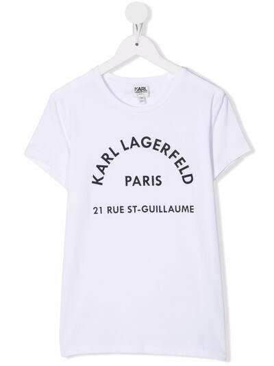 Karl Lagerfeld Kids футболка с логотипом