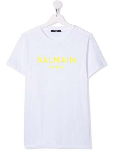 Balmain Kids футболка с логотипом