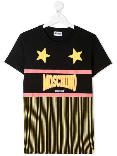 Moschino Kids футболка с принтом Couture