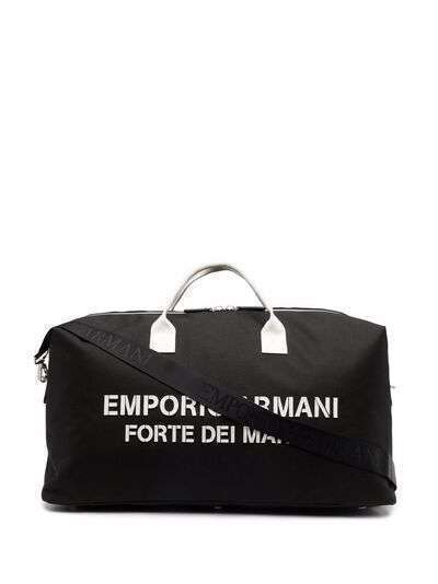 Emporio Armani дорожная сумка Saint Tropez с логотипом