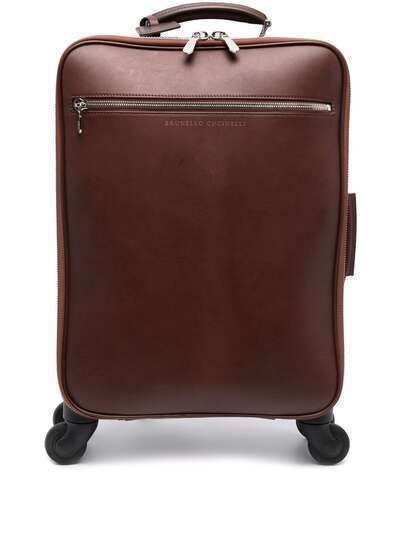Brunello Cucinelli чемодан с тисненым логотипом