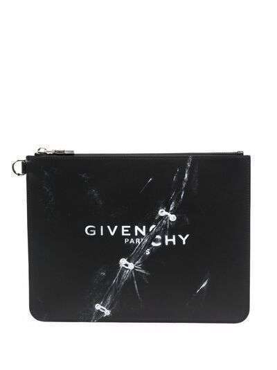 Givenchy клатч с графичным принтом