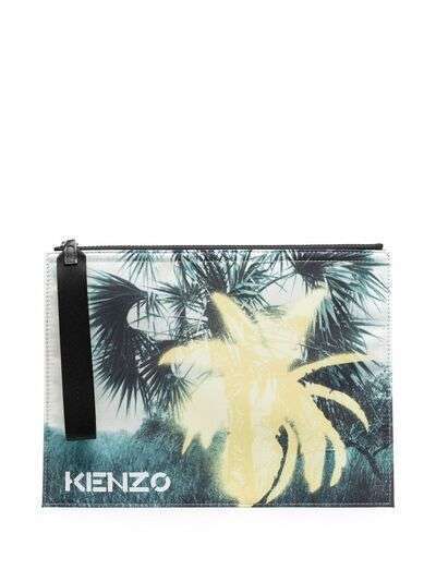 Kenzo клатч с графичным принтом