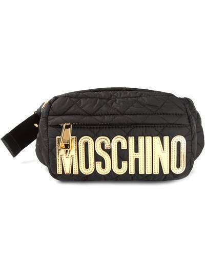 Moschino стеганя сумка-пояс