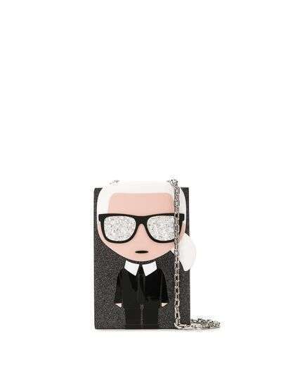 Karl Lagerfeld клатч K/Ikonik Karl Minaudière