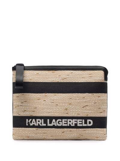 Karl Lagerfeld клатч K/Skuare в полоску