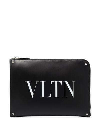 Valentino Garavani клатч с логотипом VLTN