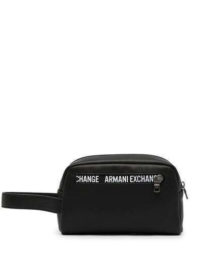 Armani Exchange клатч с логотипом
