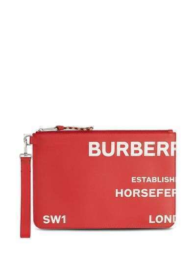 Burberry клатч с принтом Horseferry