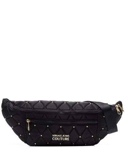 Versace Jeans Couture поясная сумка с декорированным логотипом
