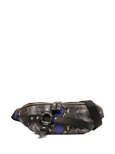 Versace поясная сумка со змеиным принтом