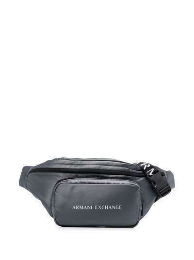Armani Exchange поясная сумка с логотипом