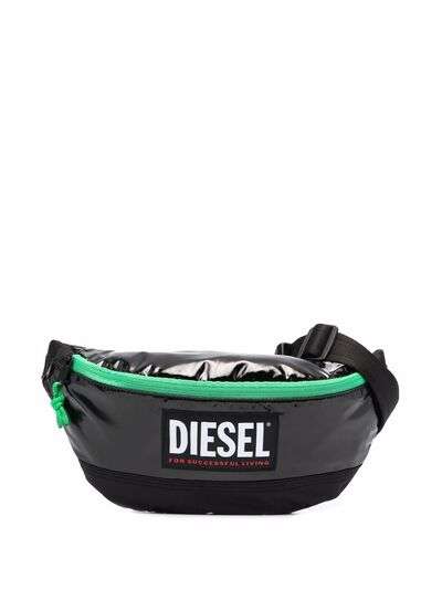 Diesel поясная сумка с нашивкой-логотипом