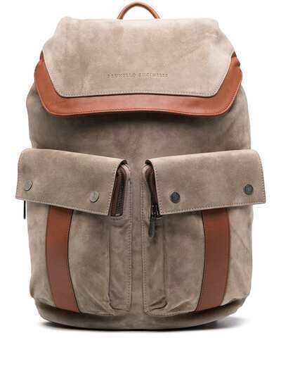 Brunello Cucinelli рюкзак в стиле колор-блок